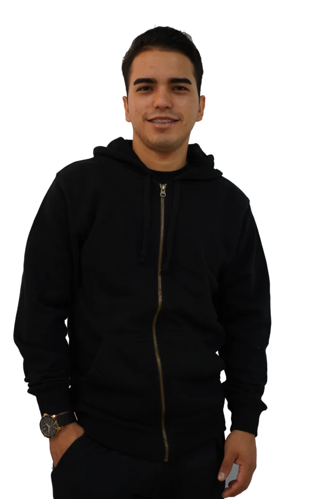 Polerón con Cierre para Hombre Capucha Textil Sumey