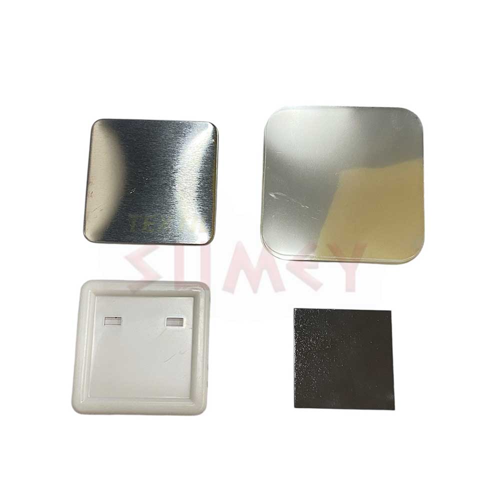 Chapa Cuadrada Magnética 50 mm (100 unidades) - Imagen 2